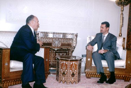 His Highness Prince Karim Aga Khan Talks to President Bashar Assad of Syria Nov 2001