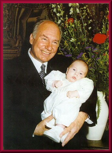 Mowlana Hazar Imam with Prince Aly Muhammad May 2000 - Mubarak!