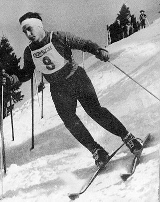 His Highness the Aga Khan Skiing for Great Britain in the Alps -1960