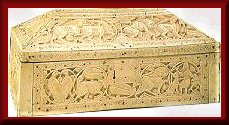 Ivory Jewelry Box with scenes of the hunt 11th century