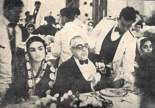 Mowlana Sultan Mahomed Shah with Princess Azam Jah - Deccan