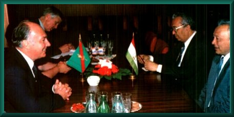 His Highness the Aga Khan with Tajiki Government Officials